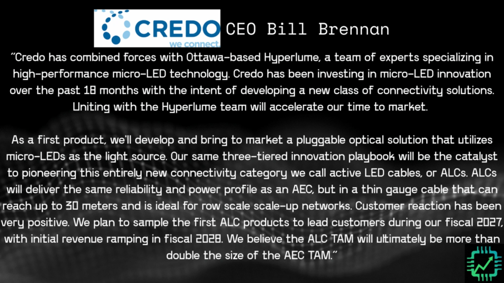 A quote from Credo CEO Bill Brennan.