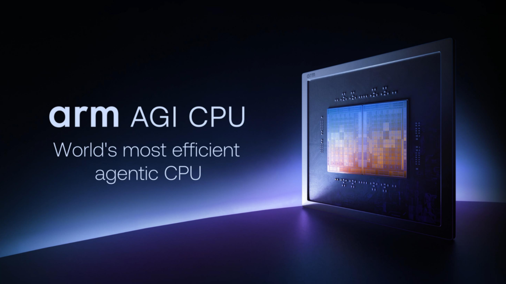 Slide depicting Arm's AGI CPU
